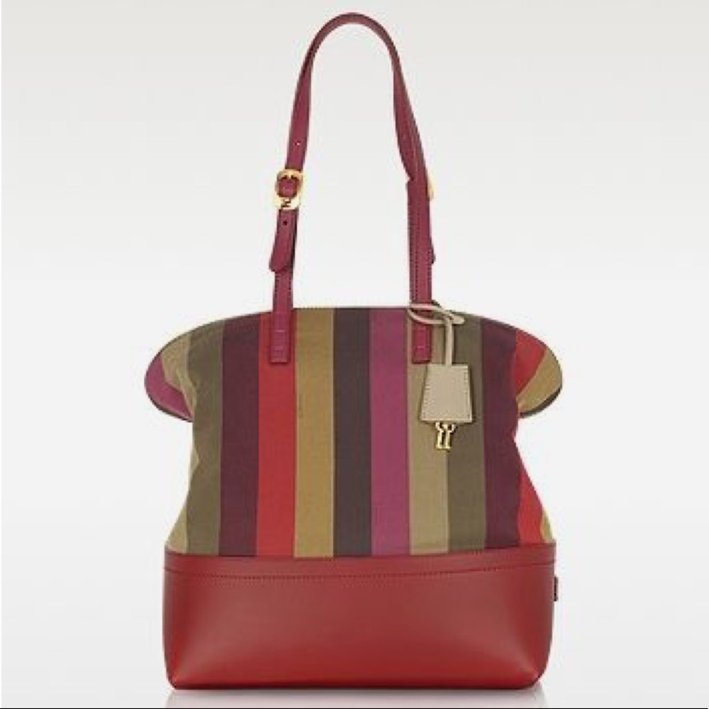 Fendi - 2bag striped tote